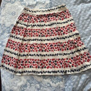 J.Crew A-line skirt with strawberries and blackberries